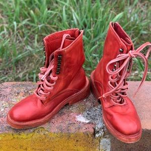 Red Free People Boots